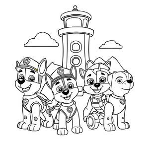 Libro para colorear de la Patrulla Canina