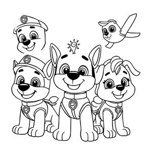 Libro para Colorear de Patrulla Canina