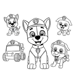 Libro para colorear de PAW Patrol