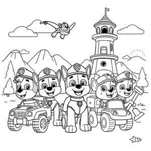 Libro de Colorear de la Patrulla Canina: Cachorros Heroicos