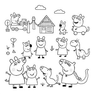 Libro para Colorear de Peppa Pig