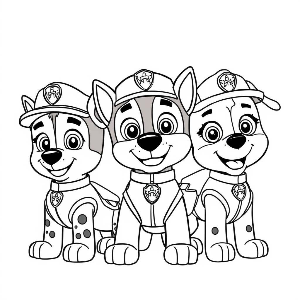 Patrulla Canina: Libro para Colorear de los Mejores Cachorros