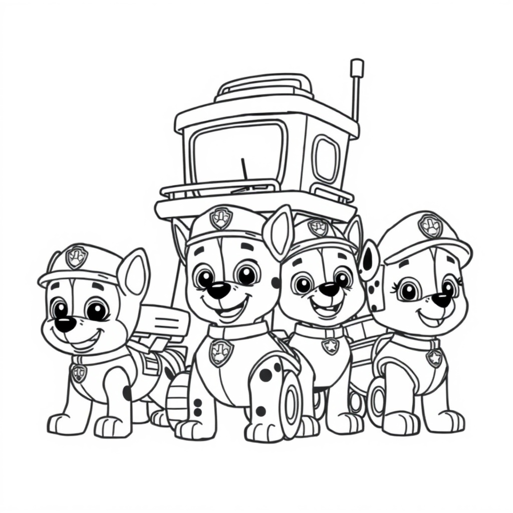 Libro para Colorear de PAW Patrol
