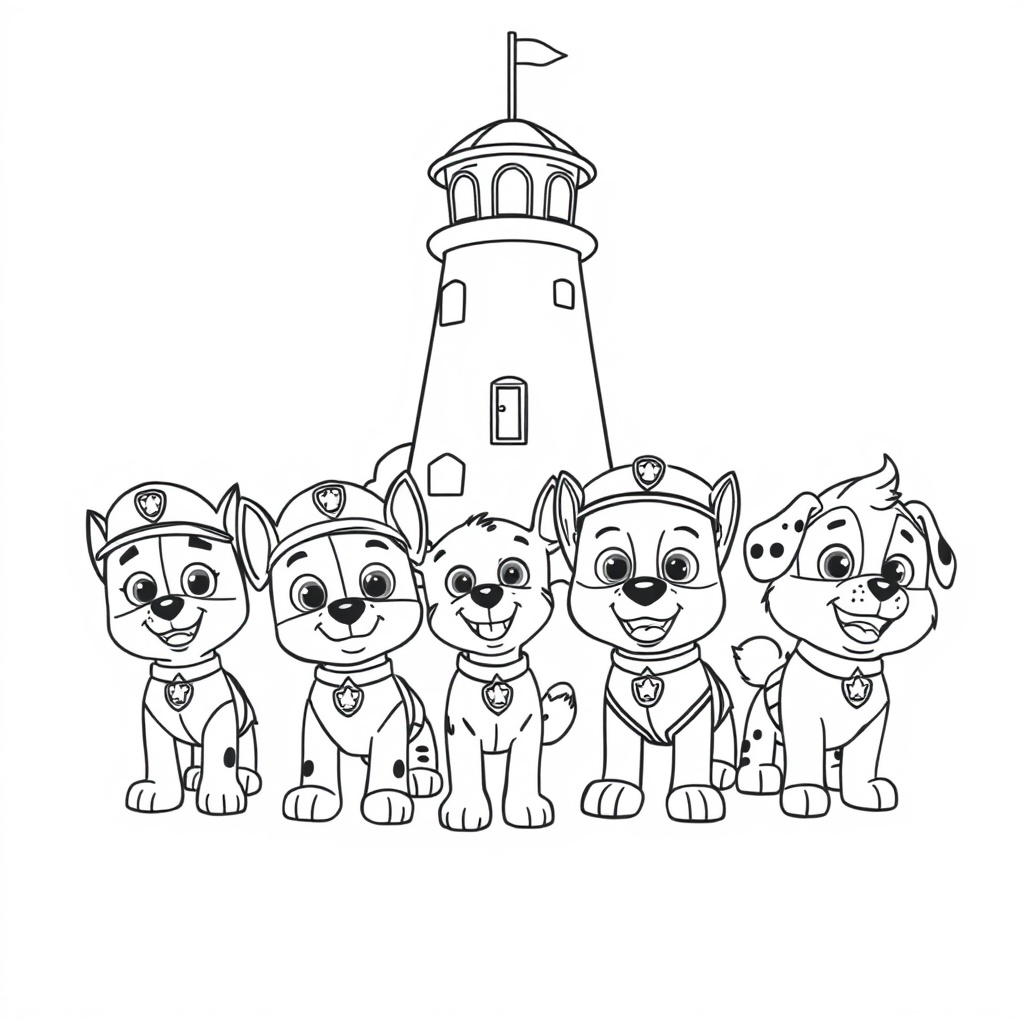 Libro para Colorear Patrulla Canina