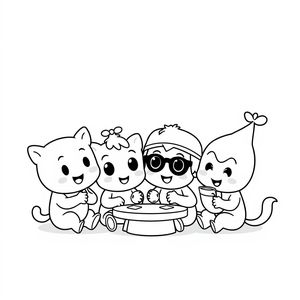 Libro para Colorear de Bluey