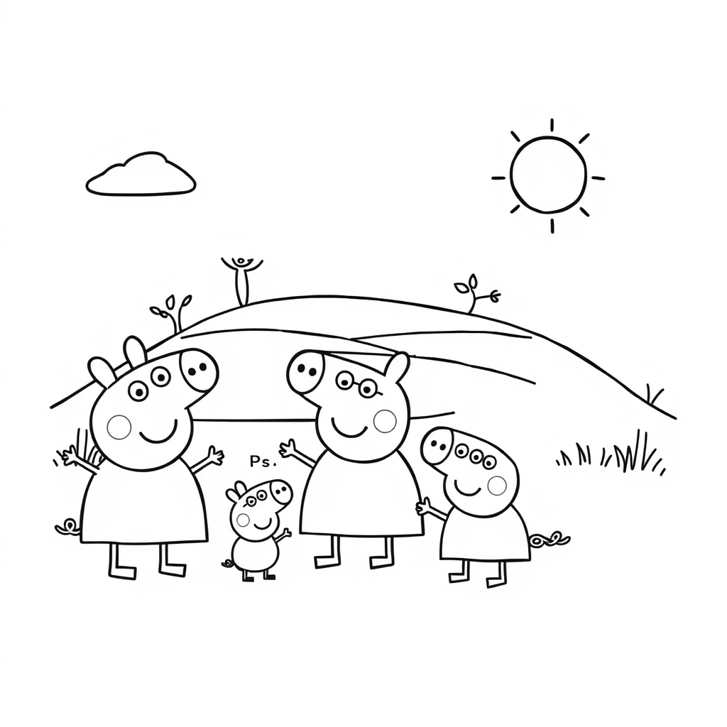 Libro para Colorear de Peppa Pig