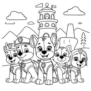 Libro de Colorear Patrulla Canina