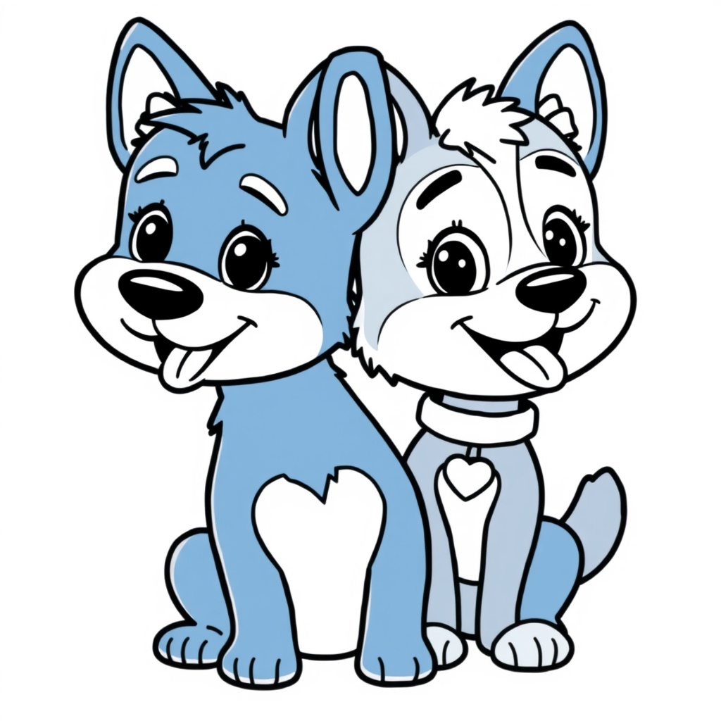Libro para Colorear de Bluey