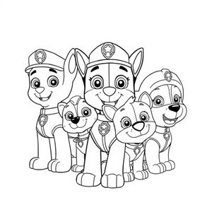 Libro para Colorear de La Patrulla Canina