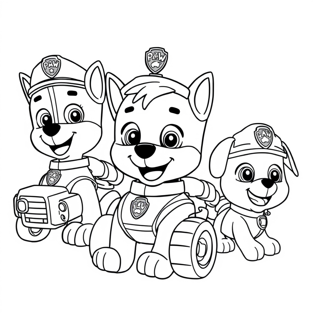 Libro de Colorear de Patrulla de Cachorros