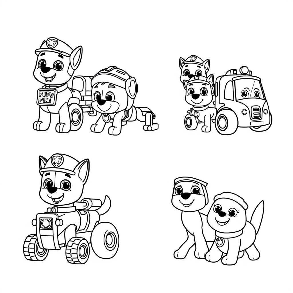 Libro para Colorear: La Patrulla Canina