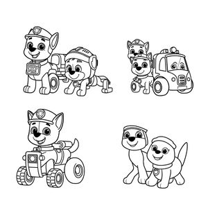Libro para Colorear: La Patrulla Canina