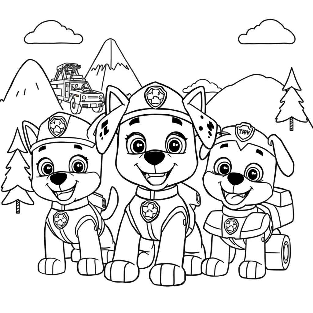 Kolorowanka Psi Patrol