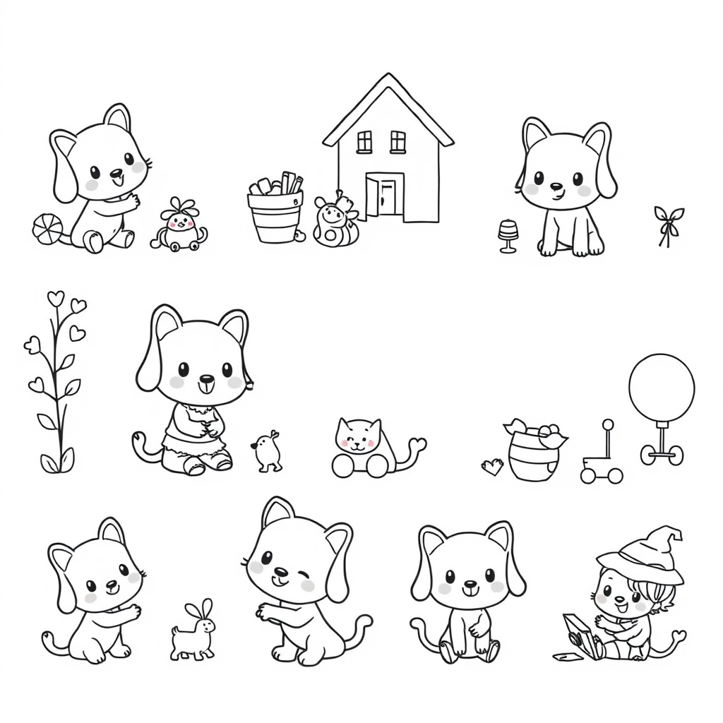 Libro de colorear Bluey