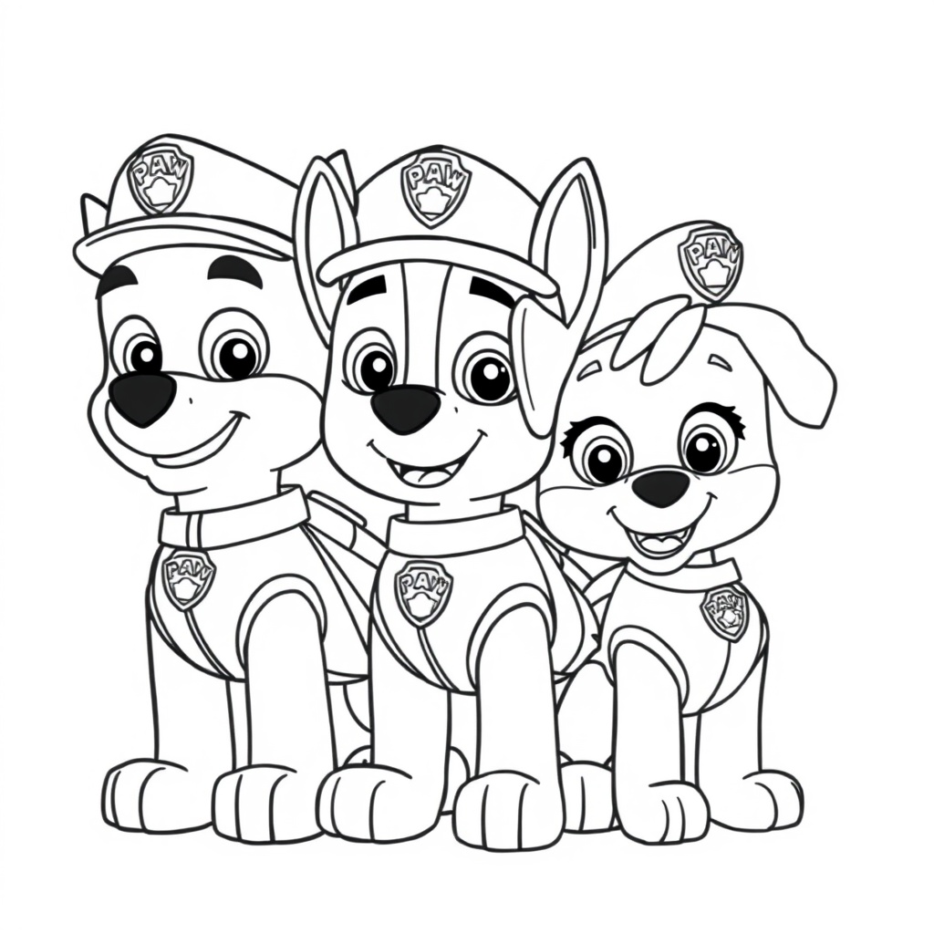 Libro para Colorear de La Patrulla Canina