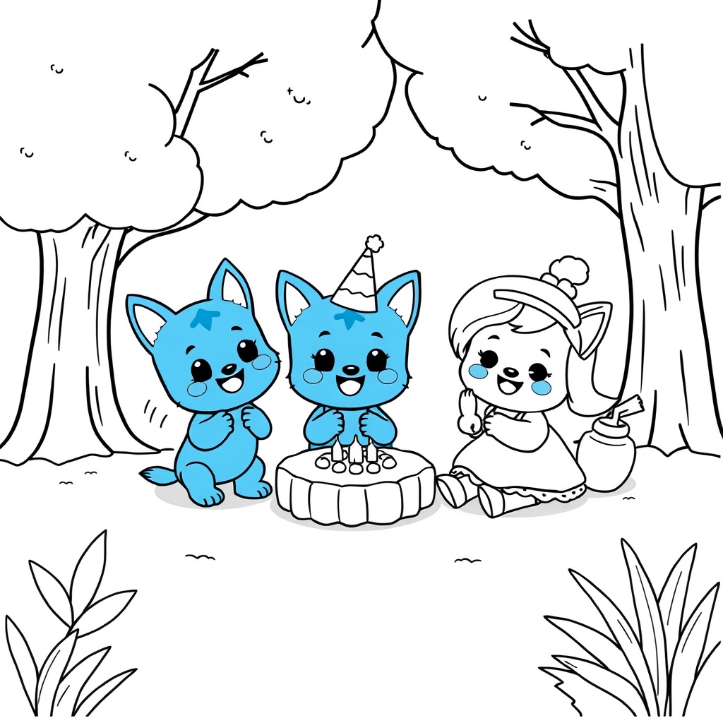 Libro para Colorear de Bluey