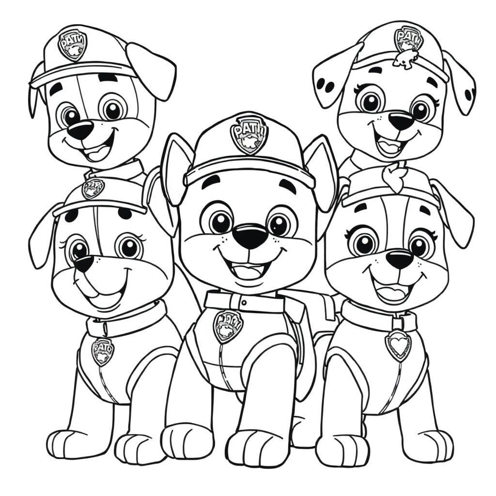 Libro de Colorear de La Patrulla Canina