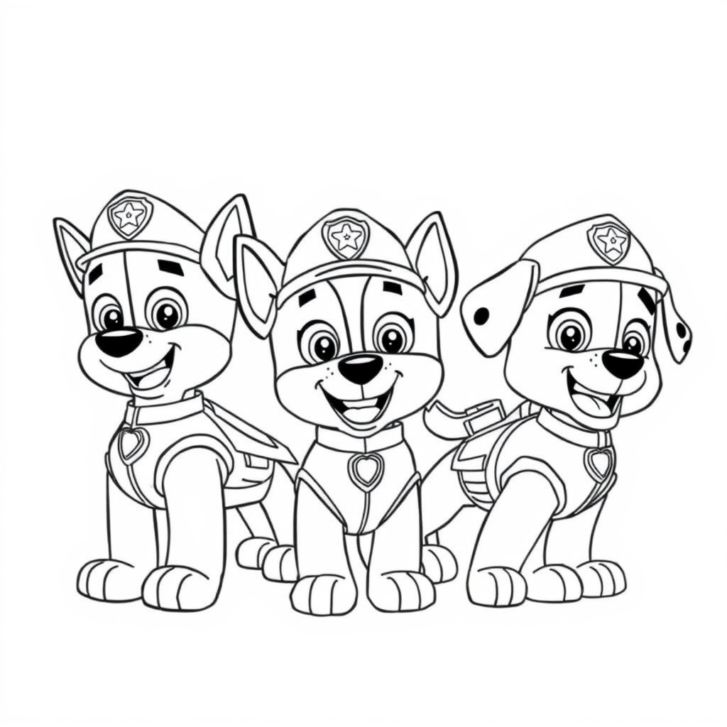 Libro de Colorear de Patrulla de Cachorros
