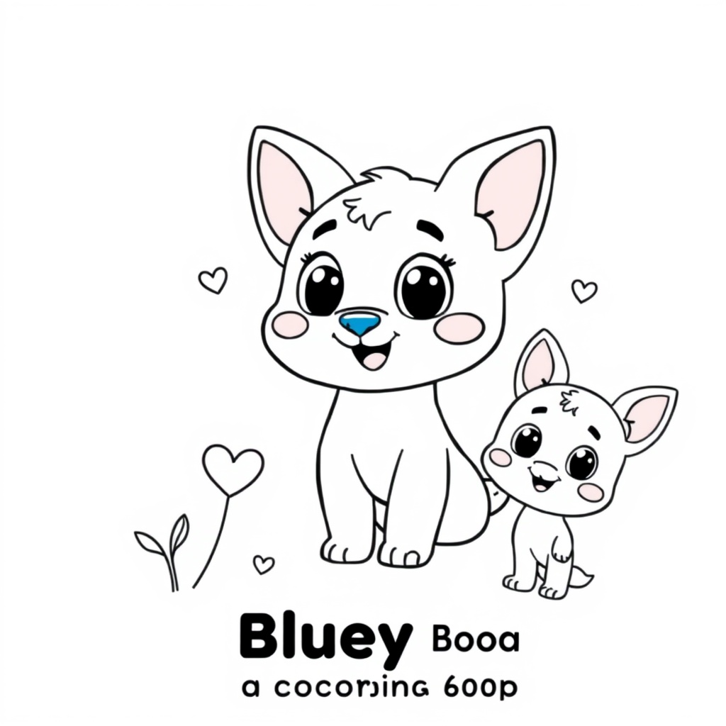 Kolorowanka Dzieciaków: Bluey