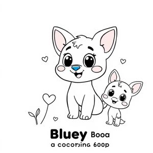 Libro para Colorear de Niños: Bluey