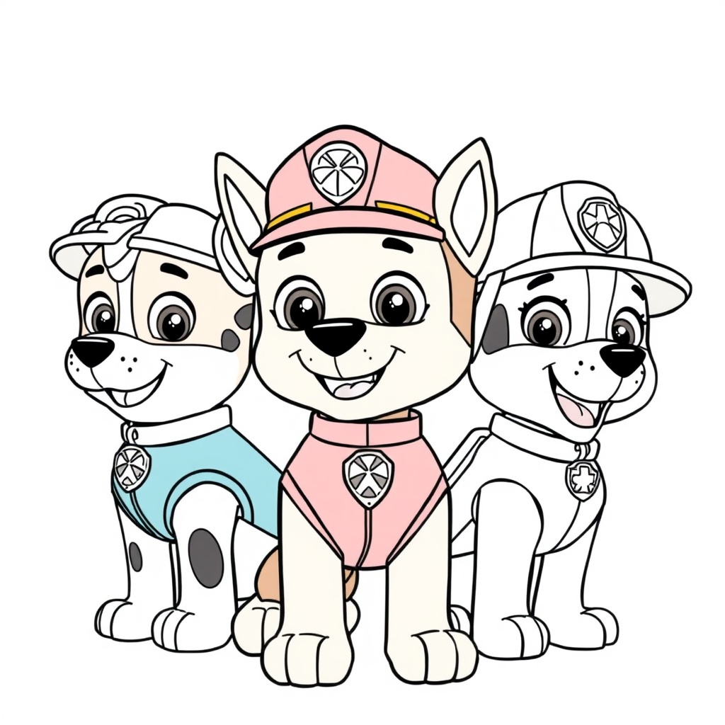 Psi Patrol - Kolorowanka