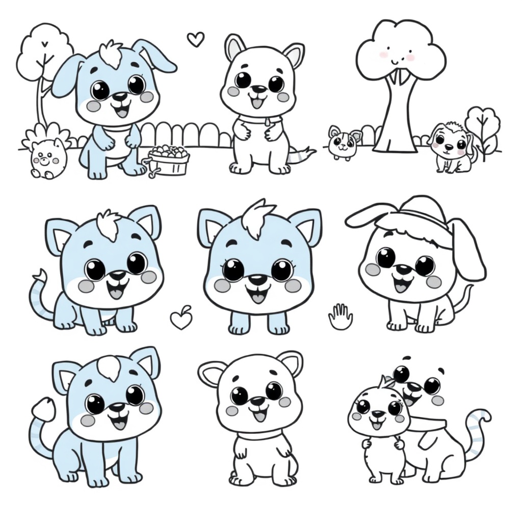 Libro para Colorear de Bluey