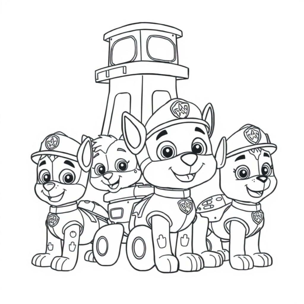 Kolorowanka Psi Patrol