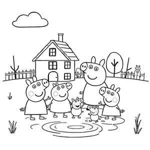 Libro de colorear de Peppa Pig