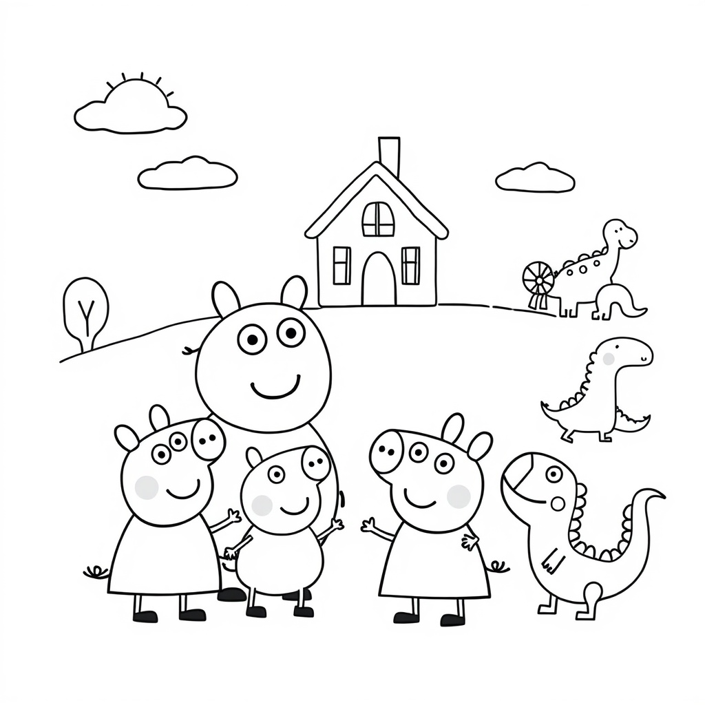 Libro para Colorear Peppa Pig