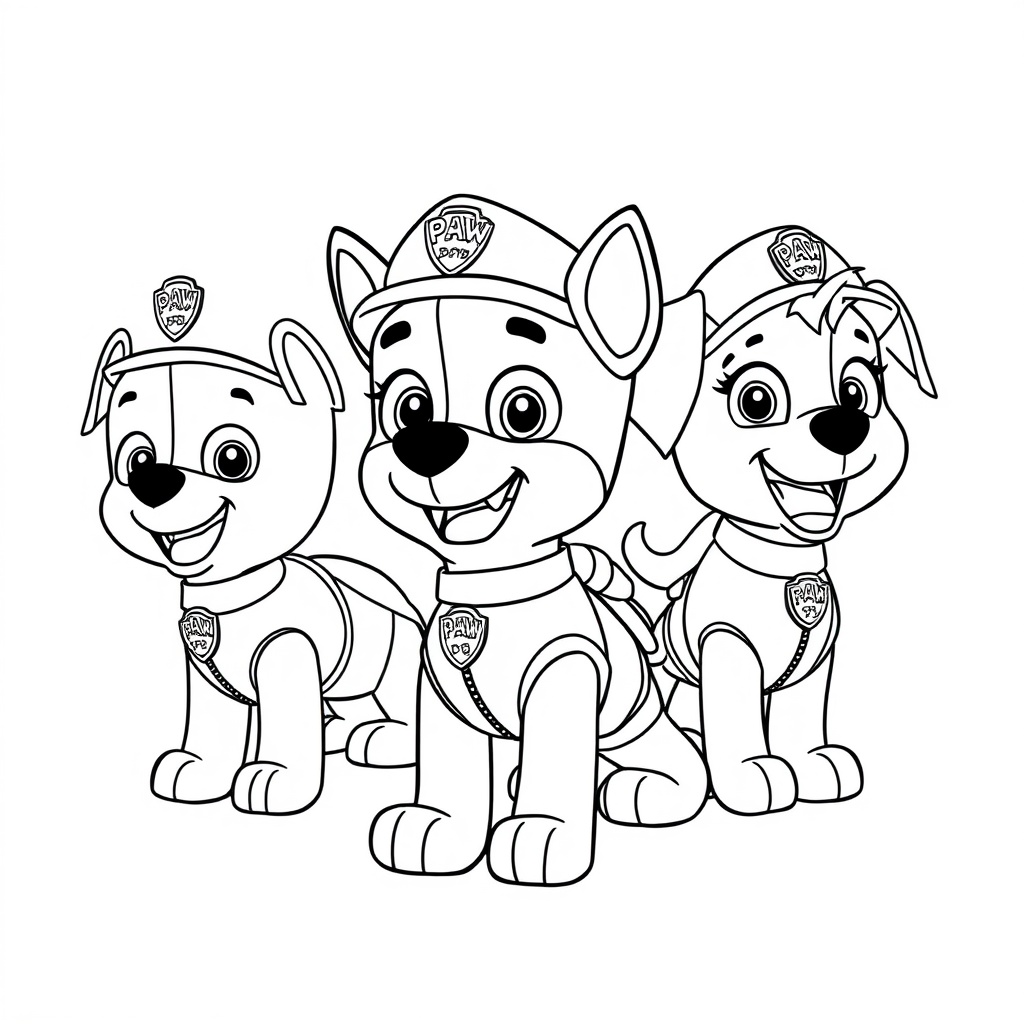 Libro para Colorear: Aventuras de PAW Patrol