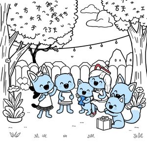 Libro para Colorear de Bluey