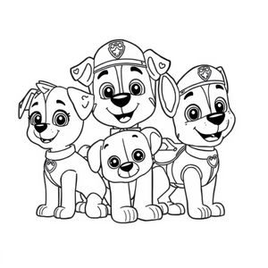 Libro para Colorear de Rescatadores de Patrulla Canina