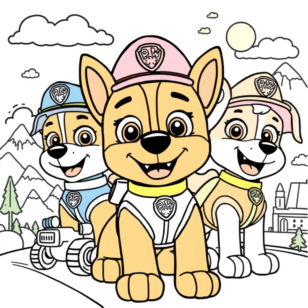 Libro para Colorear de Patrulla Canina