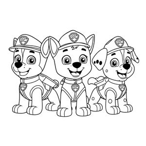 Libro para colorear de La Patrulla Canina