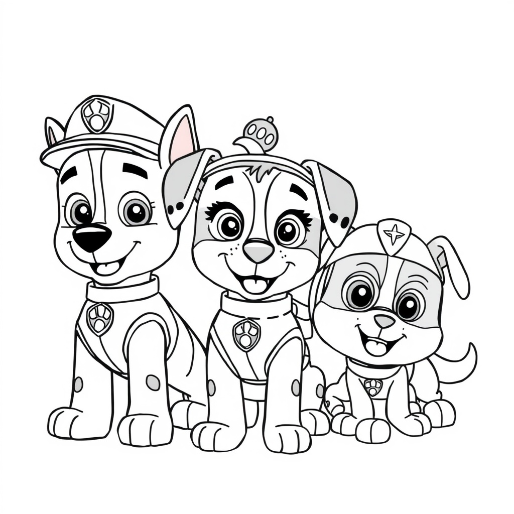 Libro para colorear de la Patrulla Canina