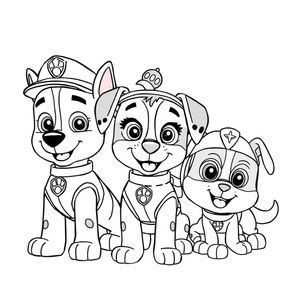 Libro para colorear de la Patrulla Canina