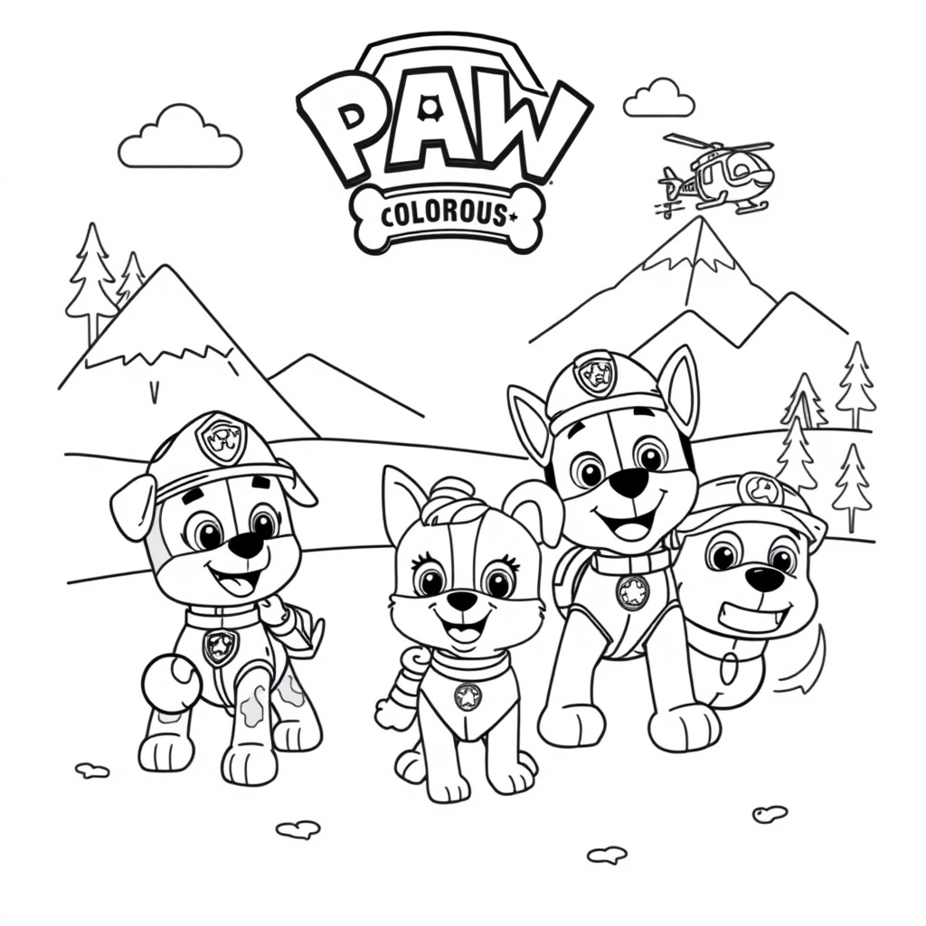 PAW Patrol - Misiones para Colorear