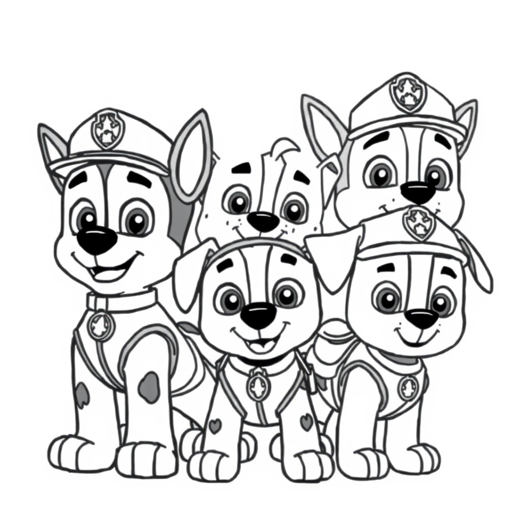 Coloreando la Aventura de Patrulla de Cachorros
