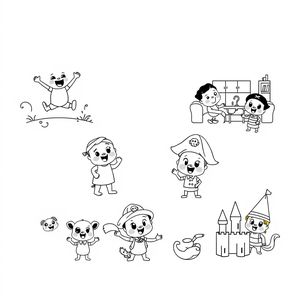 Libro para Colorear de Bluey: Aventuras con la Familia