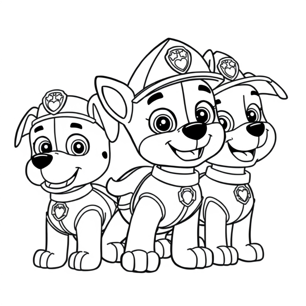 Psi Patrol - Kolorowanka Akcji 