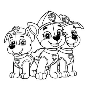 Patrulla Canina - Libro para Colorear de Acción