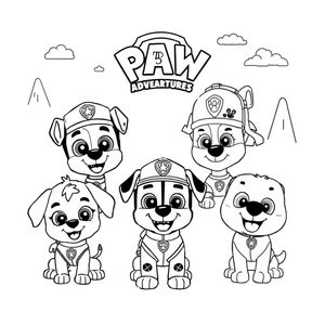 Libro de Colorear Patrulla Canina