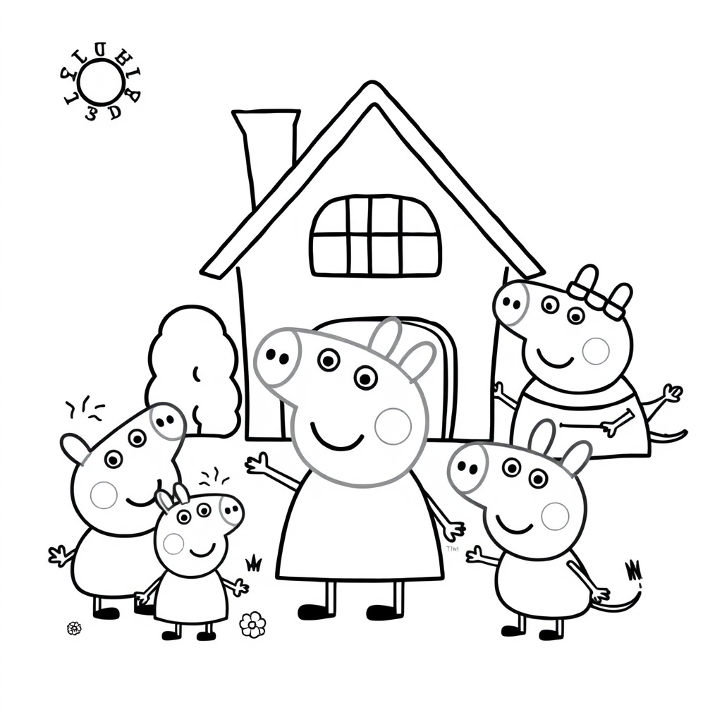 Libro para colorear - Peppa Pig