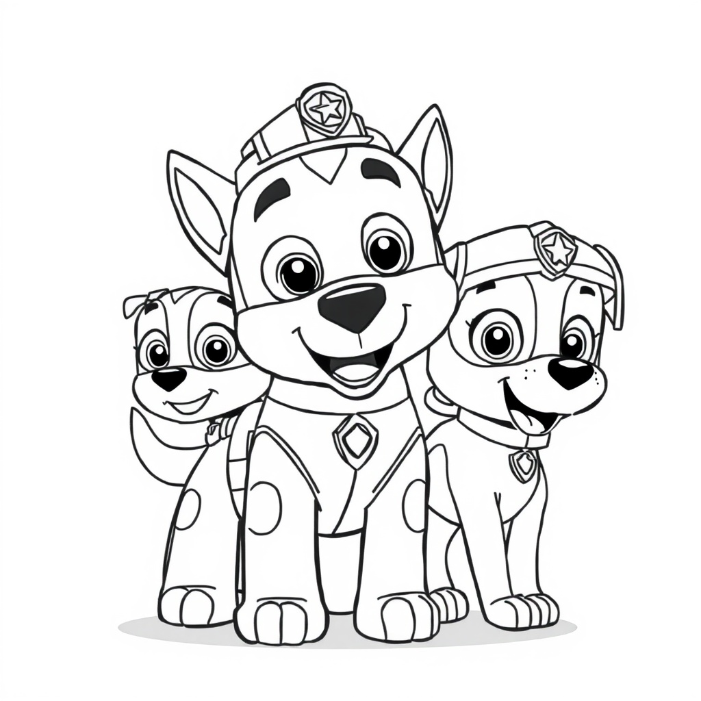 Páginas para Colorear de la Patrulla Canina