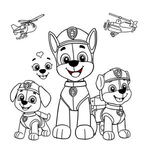 Libro para Colorear de Patrulla de Cachorros