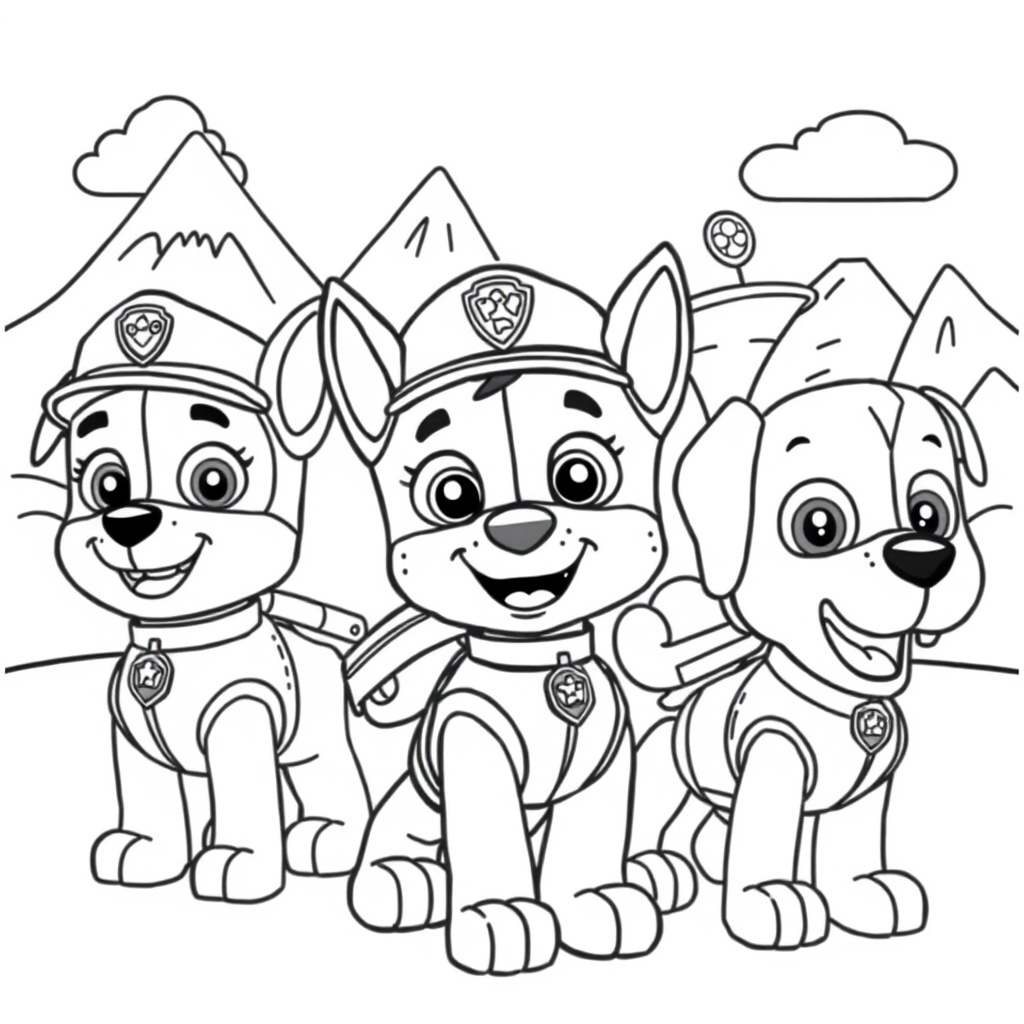 Libro para Colorear Patrulla Canina