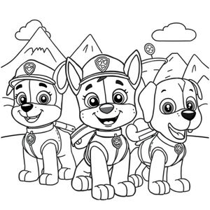 Libro para Colorear Patrulla Canina