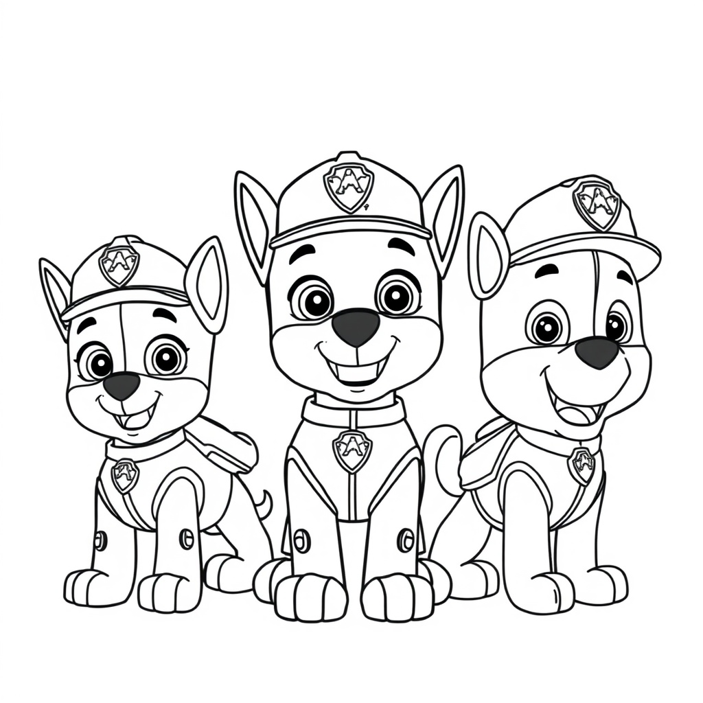 Kolorowanka: Psi Patrol