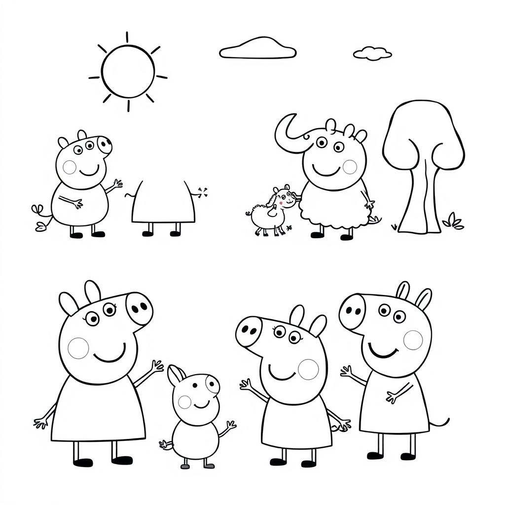 Libro para Colorear Peppa Pig
