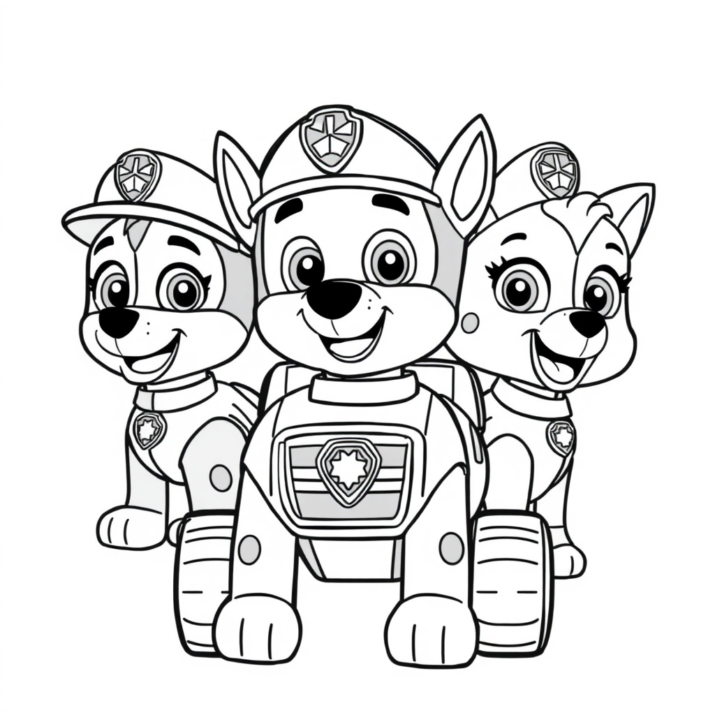 Libro para Colorear de Patrulla de Cachorros